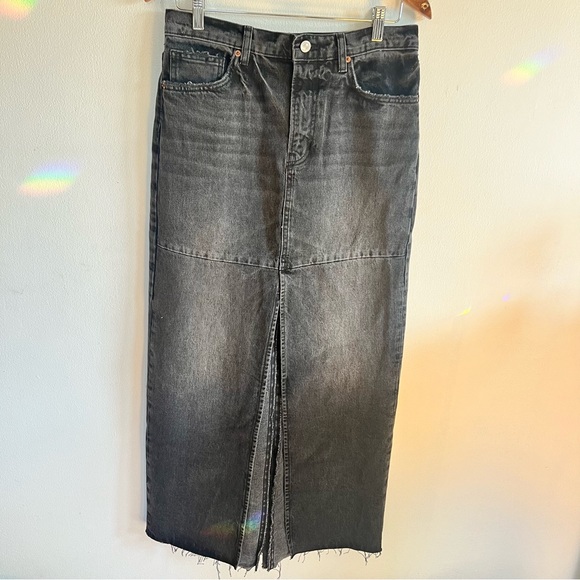 Reformation Tazz Maxi Denim Skirt - Liman - Picture 2 of 6